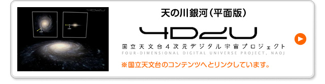天の川銀河(平面板) 国立天文台のコンテンツへとリンクしています。